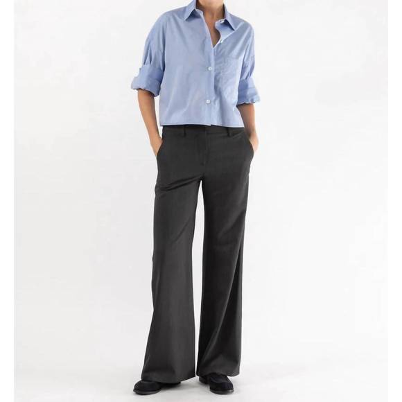 NEW TWP howard pant in dark charcoal grey - Picture 2 of 3